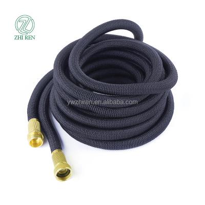 China Adjustable Hose High Pressure Brass Rubber Natural Latex Fittings Expandable Garden Hose for sale