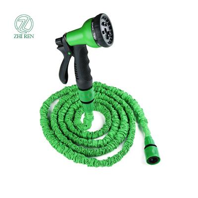 China Latest Adjustable Expandable Canvas Garden Water Hose With Spray Nozzle for sale