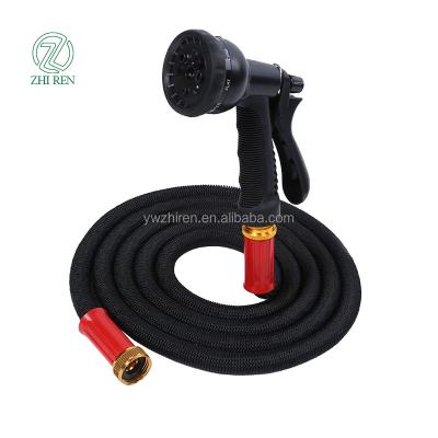 China Adjustable Flexible High Pressure Watering Hose Car Wash Plastic Hose With Gun for sale