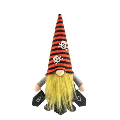 China Hot Selling Faceless Dwarf Rudolf Plush Toys Stuffed Halloween Doll Decorations for sale