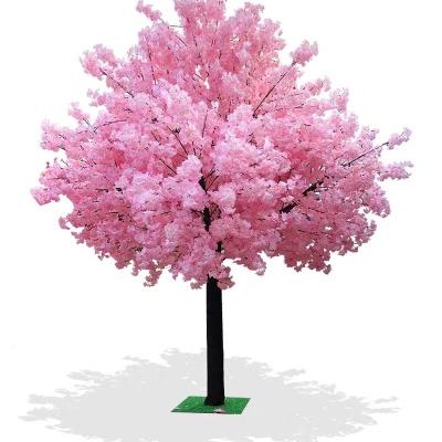 China Beautiful Colorful Wholesale home Decorations real touch artificial cherry blossom flower tree for wedding for sale