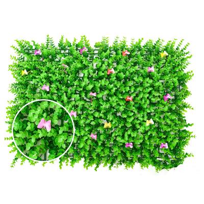 China Outdoor Indoor Decoration Anti-UV Plastic Panels Green Plant Vertical Garden Wall For Indoor Outdoor Decoration for sale