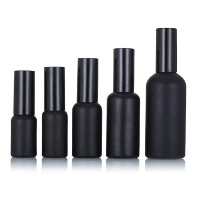 China High Quality Hand Made Manufacturer 5Ml 100Ml Black Spray Essential Oil Perfume Glass Bottle From China for sale