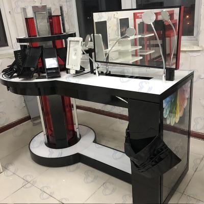 China Factory Price New Display Rack Equipment Customized Store Mesh Shopping Mall Cosmetic Shelf For Shop Salon for sale