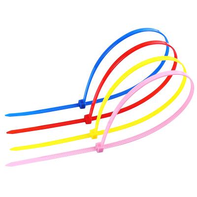 China Hot Selling Wire Management Holder Wraps Special Customized Self-locking Nylon 66 Rainbow Cable Ties Plastic Zip Ties for sale