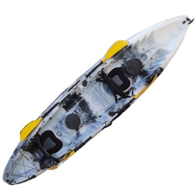 China LLDPE Stand Up Ocean Blue Surf Ski Plastic Red Color Pech Fishing Black Fishing With Pedal Two Person Kayak for sale