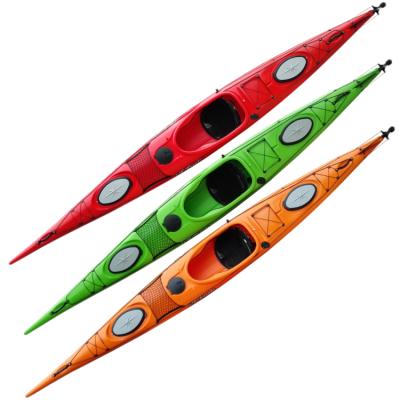 China High End LLDPE Whitewater Recreational Rowing Fishing Touring 1 Person Single Kayak For Sale for sale