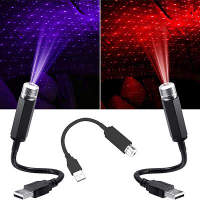 China Hot Selling New Product Usb Car Decoration Interior Light Car Roof Light Projection Laser LED Star Projector for sale