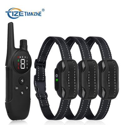 China Sustainable Amazon Dog Training Success Barking Stop Equipment Electronic Rechargeable Remote Collar for sale