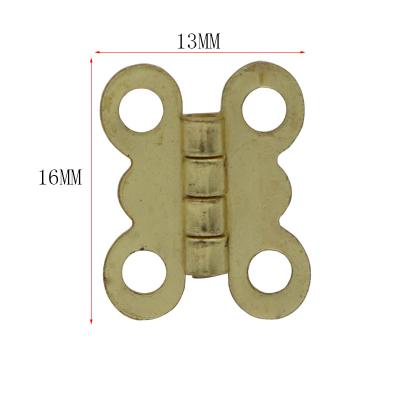 China Mini Small 4 Barrel Butterfly Brass Hinges Wholesale Metal Dummies Luxury Wooden Accessories Box Gift Making for sale