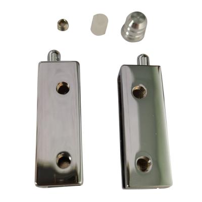 China Null Metal Glass Case Hinge Accessories Hardware Glass Display Cabinet Hinges for sale