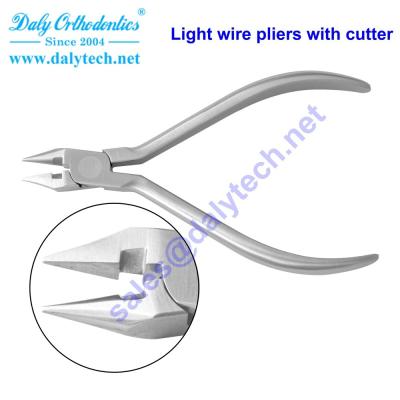 China Light wire pliers with cutter from dental instruments manufacturers for sale