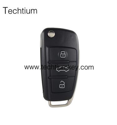 China Replace Car Key Case 8E0 837 220Q 315Mhz 8E Chip Audi A6L 3 Button Remote Key for sale