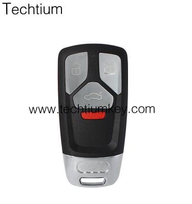 China Replace 2018 Car Audi 3+1 Smart Key Button Shell Case With Blade And Battery Clamp for sale