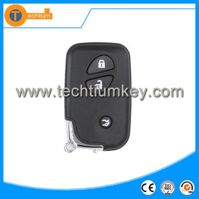 China Smart key cover for lexus high quality 3 button flip remote key with 433MHZ with logo and uncut blade for lexus rx350 gs300 ls430 for sale