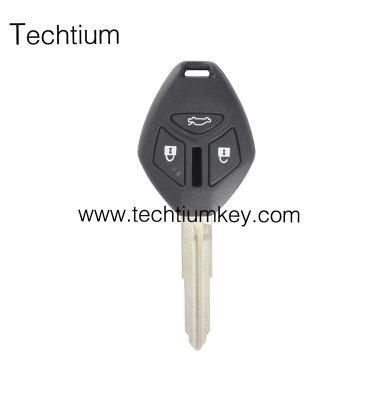 China Replacement Wholesale Price 3 Button Remote Key Shell With Left Blade And Right Blade For Mitsubishi for sale