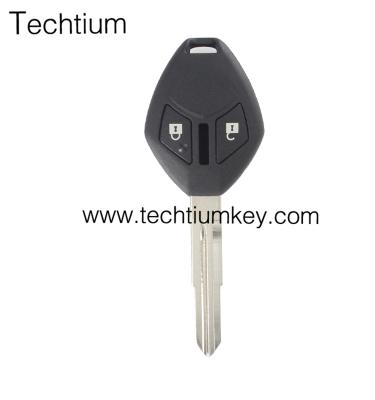 China Replacement Blank Remote Mute Keys 2 Button Key Shell With Left Blade And Right Blade For Mitsubishi for sale