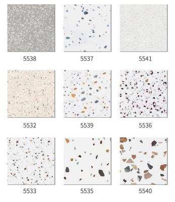 China Acid Resistant 300x300mm Multi Color Marble Tile Terrazzo For Countertops And Flooring Pattern for sale