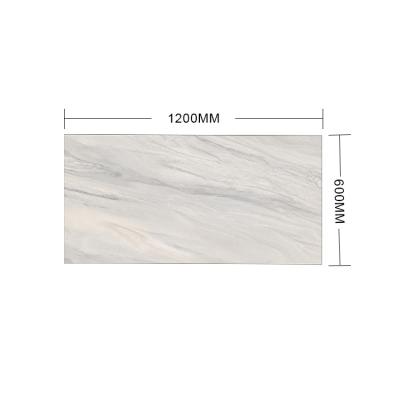 China 0.72m Square Meter Acid Resistant Non Slip Semi-Polished Glazed Porcelain Ceramic Tile For Living Room Flooring for sale