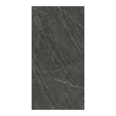 China Gray Porcelain Wall Floor Tile Acid Resistant 750*1500*10 Polished For Bathroom for sale