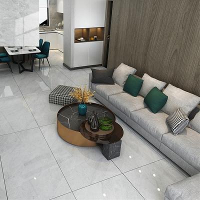 China 750*1500mm Acid Scratch Resistant White Marble Full Body Living Room Tiles Porcelain Tile Marble White Anti Slip Flooring for sale