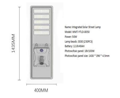 China The stadium lighting manufacturer provides bright solar LED street lights with 50W stadium lighting, park lighting, street light, and integrat for sale