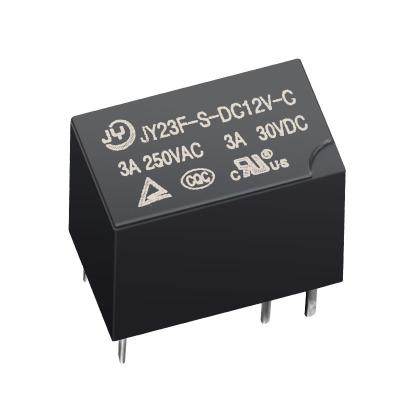 China Sealed Access Control System 3A/12V 6 Pin Signal Relay 23F Small Spare Signal Relay for sale