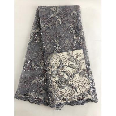 China H1138-23 Viable African Lace Fabric 2020 Sequins Flower Color Net Lace Fabric For Dress Lace For Dress Dress for sale