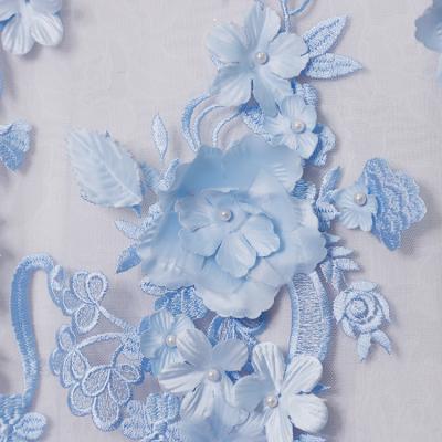 China MX203 Viable Color Options Lace Fabric Guangzhou Embroidery Fabrics 3D Lace for sale