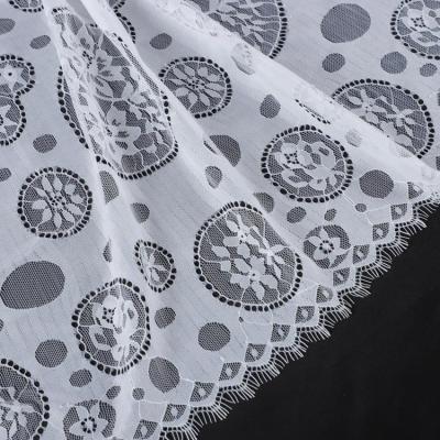 China Other Yanzi New Arrival Trim Wedding French White Decorative Chantilly Eyelash Lace Fabric Wholesale for sale