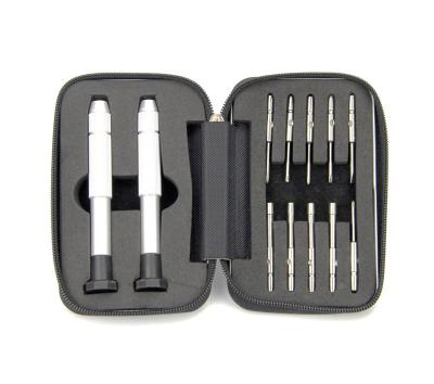 China Durable Hot Selling Sunglasses Screwdriver Set With Zipper Metal Case for sale