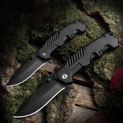 China Best Quality Open Slide Stainless Steel Black Custom Small Multi Tool Fold Camping Outdoor Pocket Knife for sale