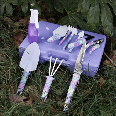 China Duarble Multi Functional Customized Printed Mini 10 Pcs Floral Women Hand Garden Tool Kit for sale