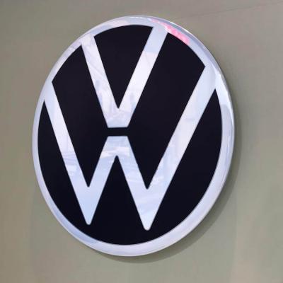 China 4s Shop Decoratation Sign Vacuum Coating Dealers Showroom Signage 3D Symbol Auto Car Logo Sign for sale