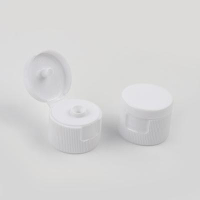 China Non Spill Plastic PP 18mm 20mm 24mm 28mm flip top cap screw cap cosmetic packaging bottle cap for sale