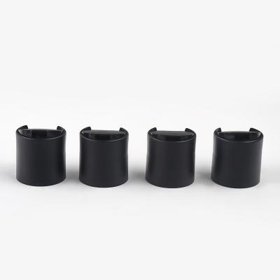 China Non Spill Customized plastic screw disc cap 24/410 black disc top cap for liquid bottle for sale