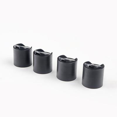 China Non Spill Black White Gray Plastic Press Disc Top Cap Plastic Bottle Caps for sale