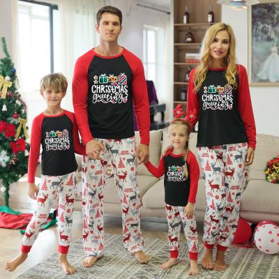 China QUICK DRY Durable Kids Clothes Custom Print Sleepwear Pajamas Christmas Adult Pajamas for sale