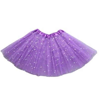 China Breathable Newborn Infant Babies 3 Layered Super Soft Glitter Sparkle Tulle Tutu Skirts for sale