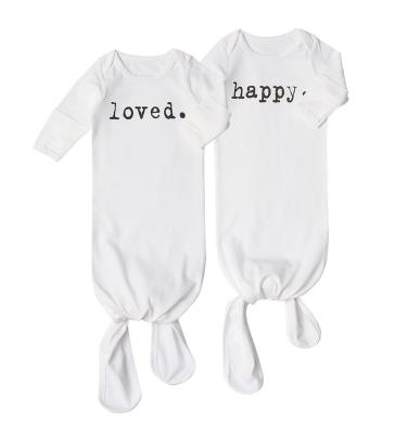 China 2021 Breathable Newborn Sleepy Baby Sleepwear Romper Letter Printed Sleeping Bags for sale