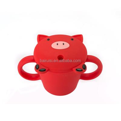 China Factory Direct Supply Viable Silicone Baby Sippy Cup Drop Resistant Cup Silicon Babi for sale