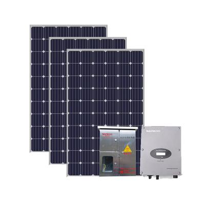 China Home hot sale 7KW on grid solar panel kit 7000w solar system price for sale