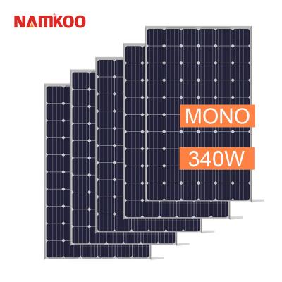 China Solar Power System Mono Solar Module 340W Solar Panels 340 Watt 48V High Voltage Solar Panel for sale