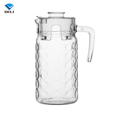 China China Sustainable Manufacture 1850ml 62.6oz Large Milk Glass Cheap Machine Made Water Jug for sale