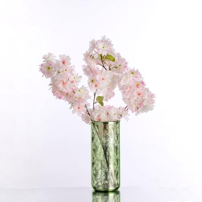 China Contemporary Professional Maker Tall Large Round Flower Colored Glass Vase For Home Decoration for sale