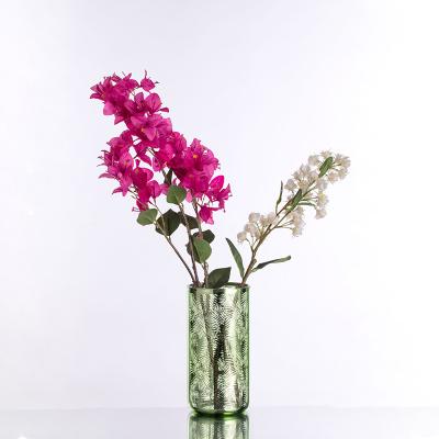 China Fashion Contemporary Style Recycled Wholesale Large Luxury Flower Blown Glass Nordic Modern Vase for sale