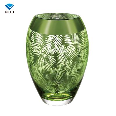 China GROCERY CLASSIC CLASSIC Luxury Wholesale Hot Sale Color Blown Glass Tall Machine Made Vase for sale