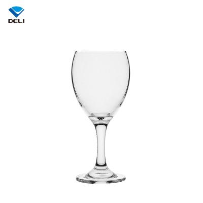 China NIL Unique Designed GROCERY 230ml 7.8oz Luxury Vintage One Piece Solid Wine Glass for sale