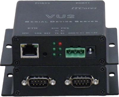 China 2 Port Serial RS232/422/485 to Ethernet Server/Com Driver,Industrial Edition VU2 for sale