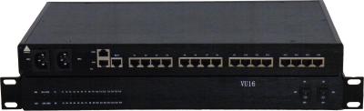 China 16 Port Serial RS232/422/485 to Ethernet Server/Com Driver,dual WAN VU16-D for sale